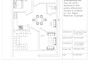 draw 2d drawing with interior and front elevation
